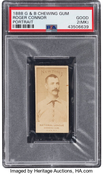 Roger Connor, New York Giants, baseball card portrait]