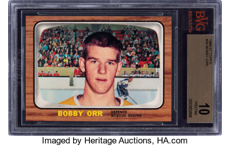 1966-67 Bobby Orr Game Worn Rookie Jersey. Hockey Collectibles, Lot  #82282