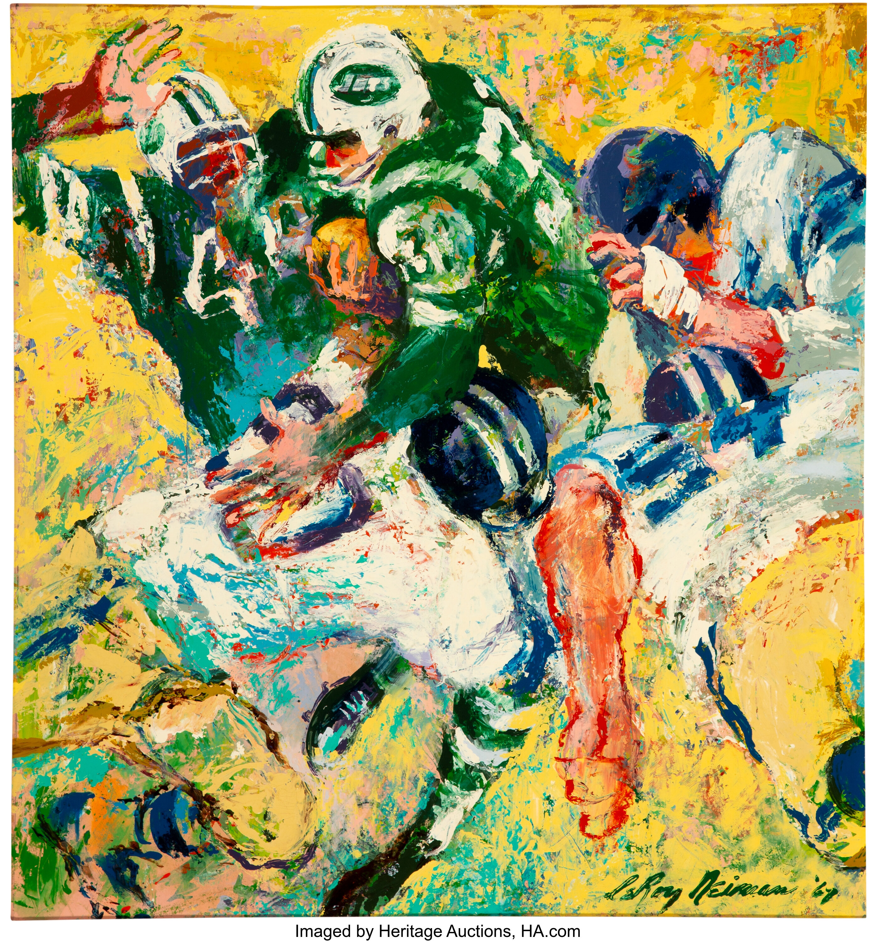 New York Jets Art Paint By Numbers - PBN Canvas