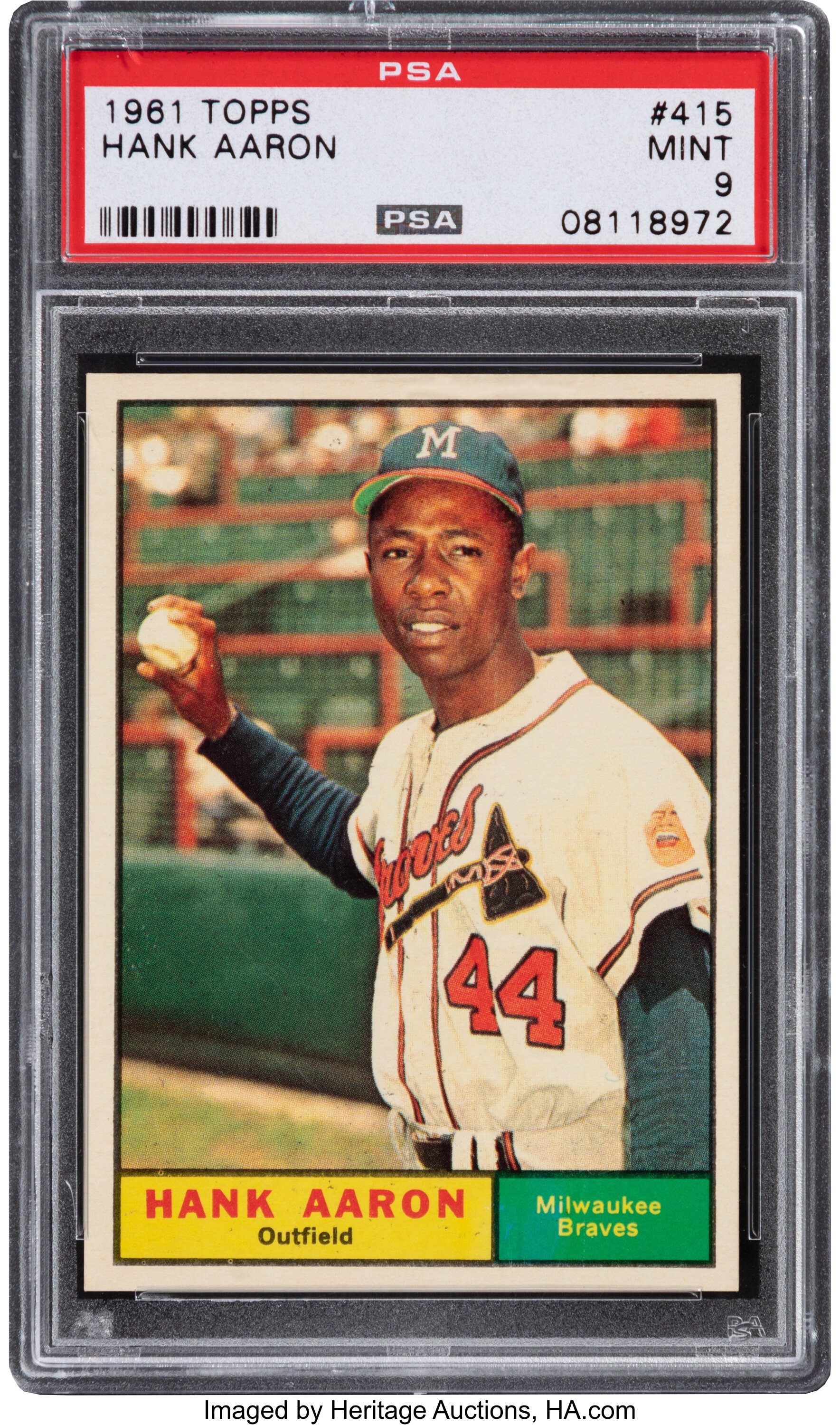  Hank Aaron Milwaukee Braves Vintage 2 Card Collector