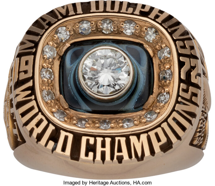 Sell or Auction a 1972 Miami Dolphins Super Bowl VII Championship Ring