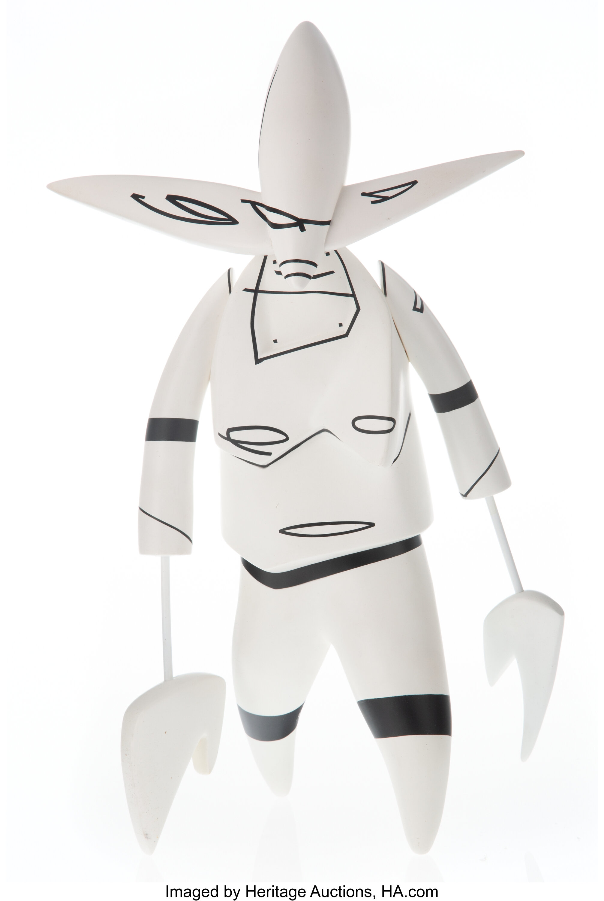 Futura X 360 Toy Group. Nosferatu (White/Black), 2005. Painted