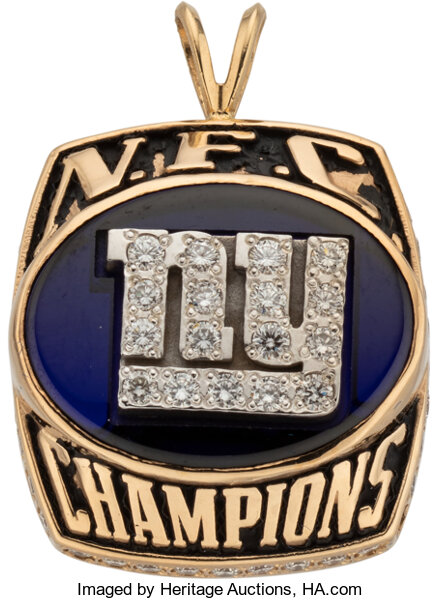 2002 New York Giants NFC Champions Wife's Pendant. Football