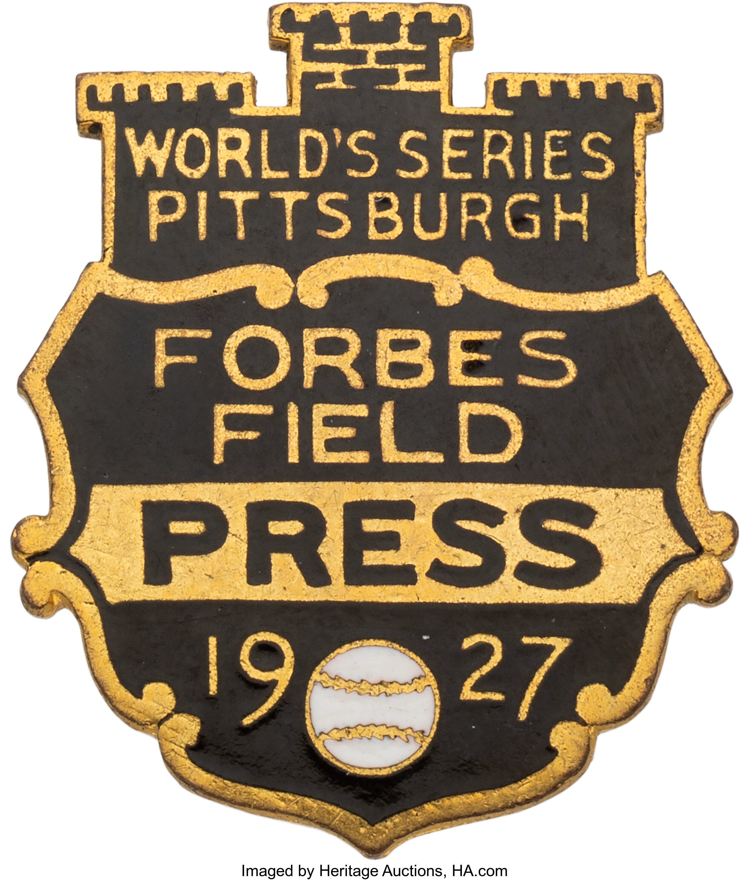 1927 World Series Press Pin (New York Yankees).  Baseball