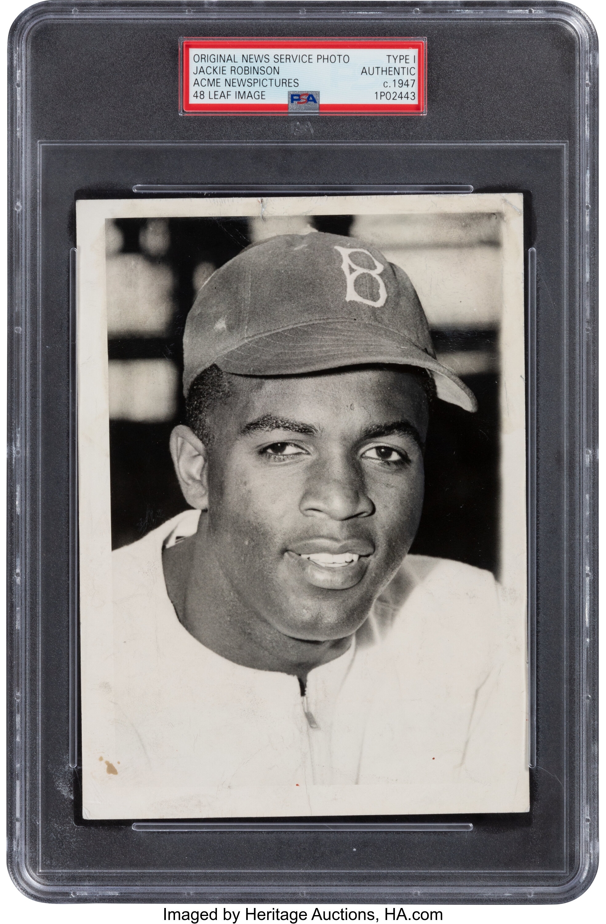 A Rare 1947 Jackie Robinson Rookie Photo Is Up for Auction From