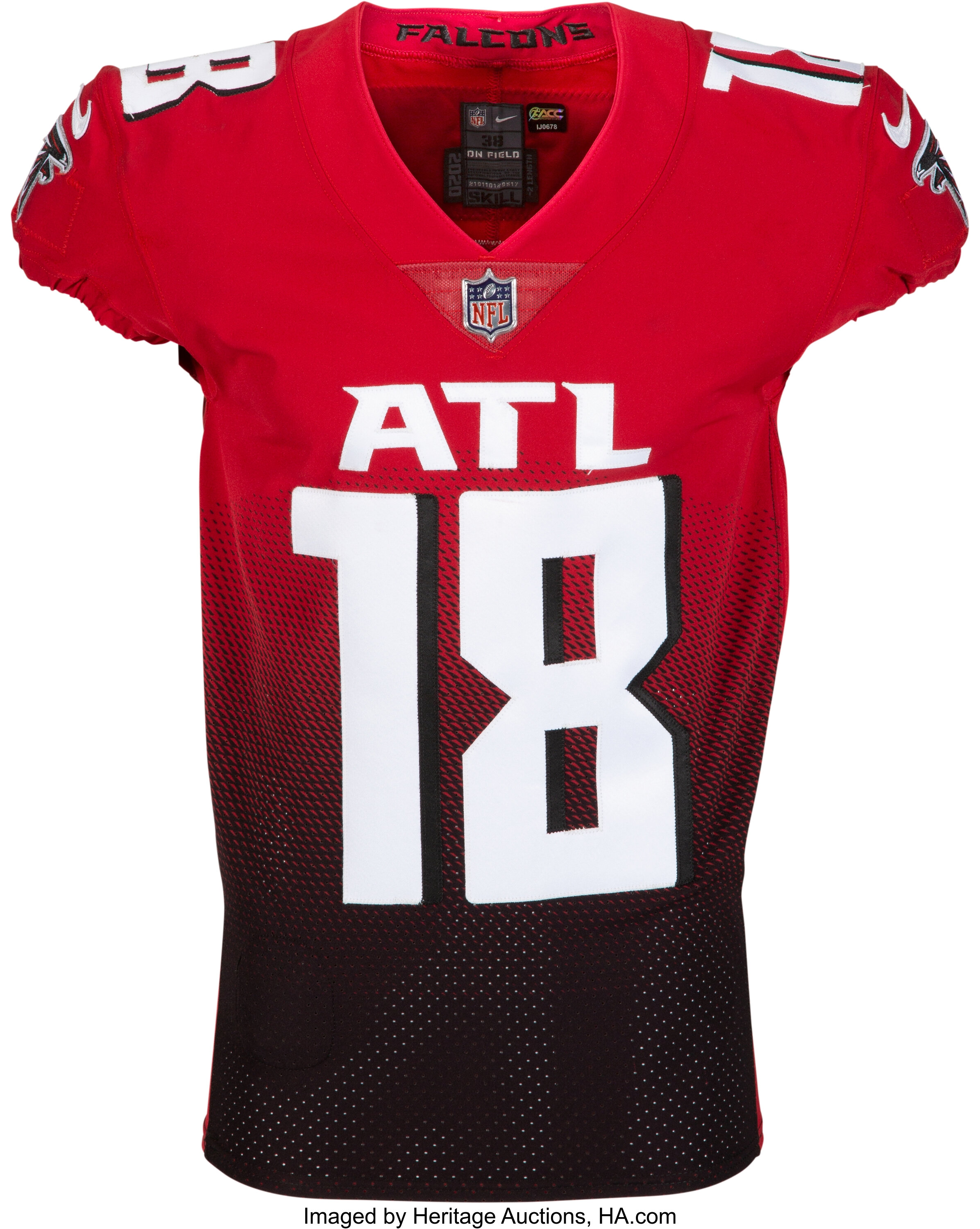 footballcollectible Calvin Ridley Autographed Atlanta Falcons Jersey