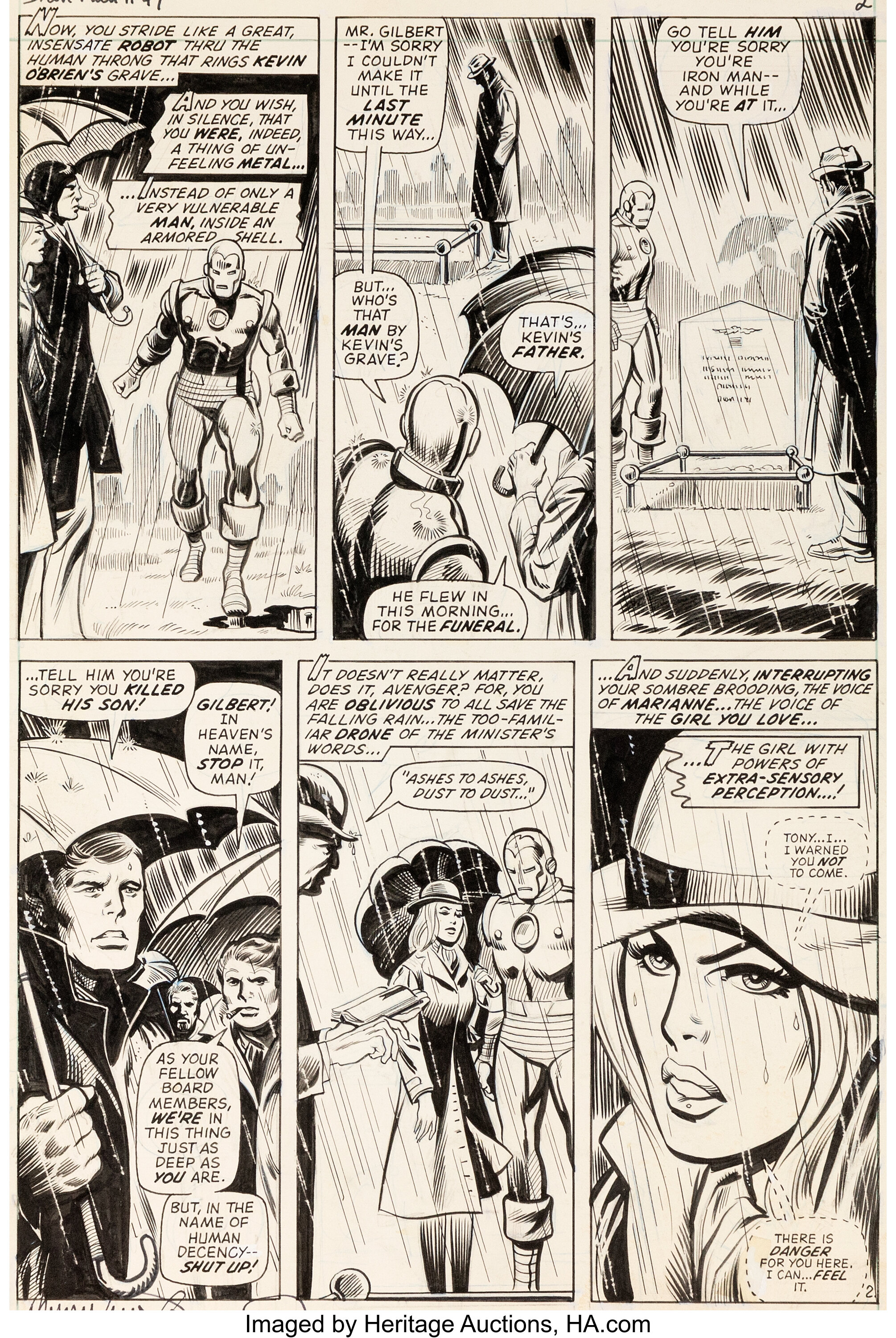 Barry Windsor-Smith et Jim Money Iron Man Vol 1 #47 Planche 2 | LotID ...