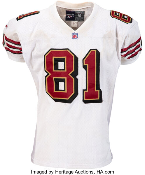 Mid-90s Terrell Owens Game-Worn, Signed 49ers Jersey – Memorabilia