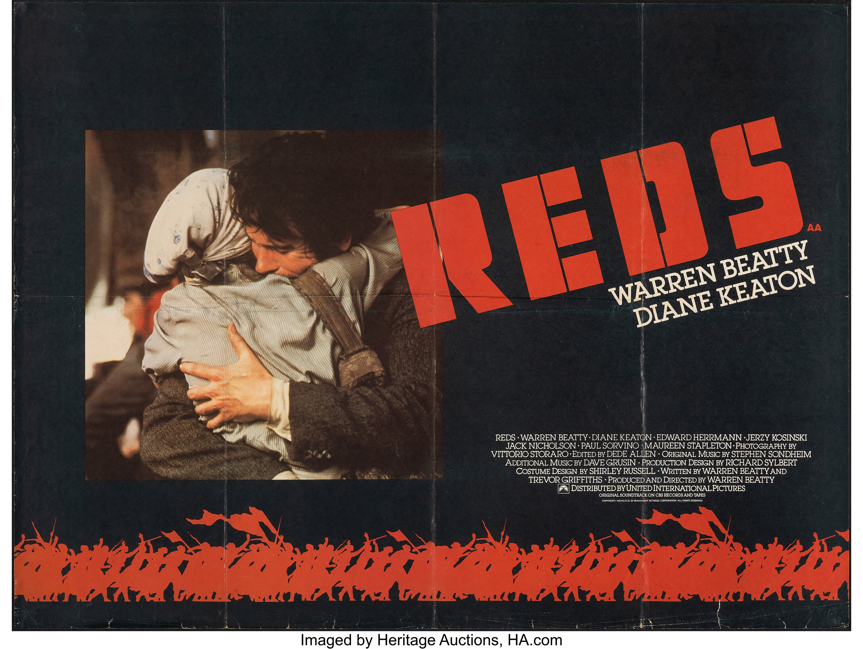 Reds & Other Lot (Paramount, 1981). Folded, Fine/Very Fine. British | Lot | Heritage Auctions