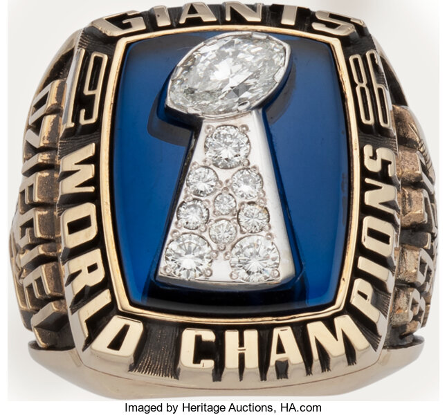 1986 New York Giants Super Bowl Ring Lawrence Taylor – Championship Rings  Store