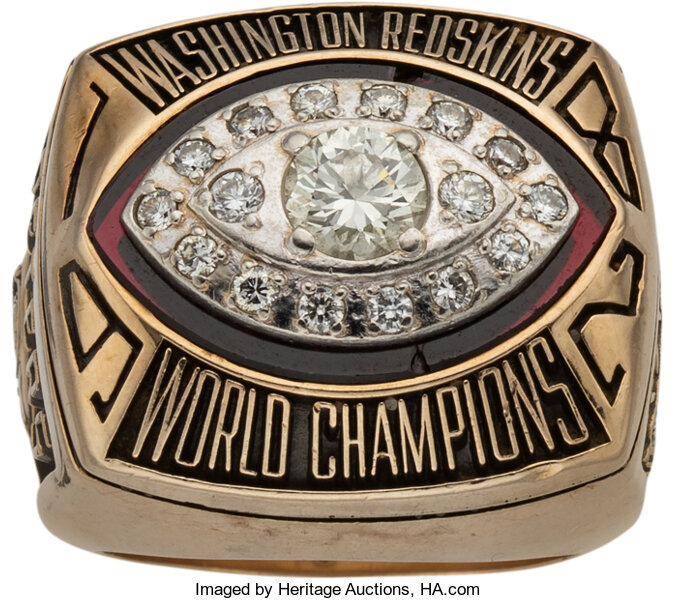 Sold at Auction: Rare 1991 Washington Redskins Super Bowl XXVI ring.