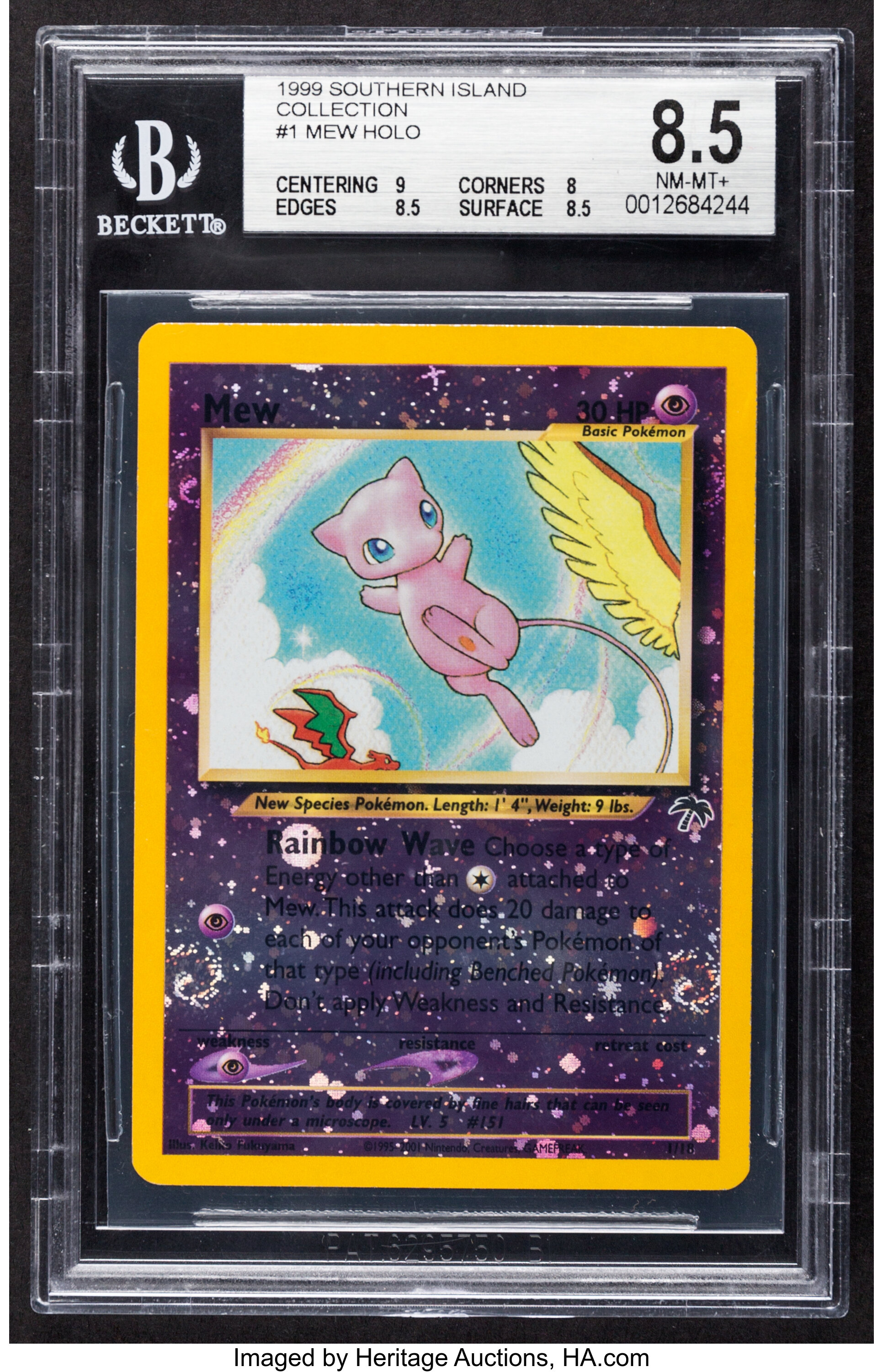 Pokémon Mew #1 Southern Islands Promo Set Rare Hologram Trading