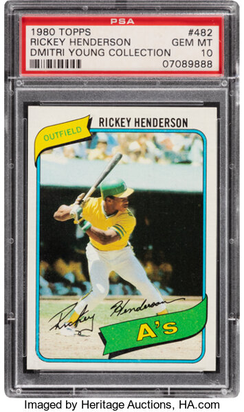 Rickey Henderson (PSA 10) GEM-MINT 1981 Fleer Oakland A's Baseball Card –  Beverly Hills Swap Meet