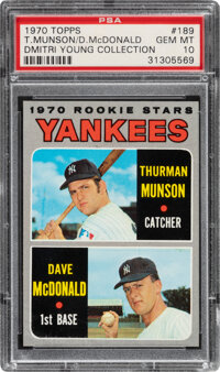 Thurman Munson Game Worn Memorabilia Card