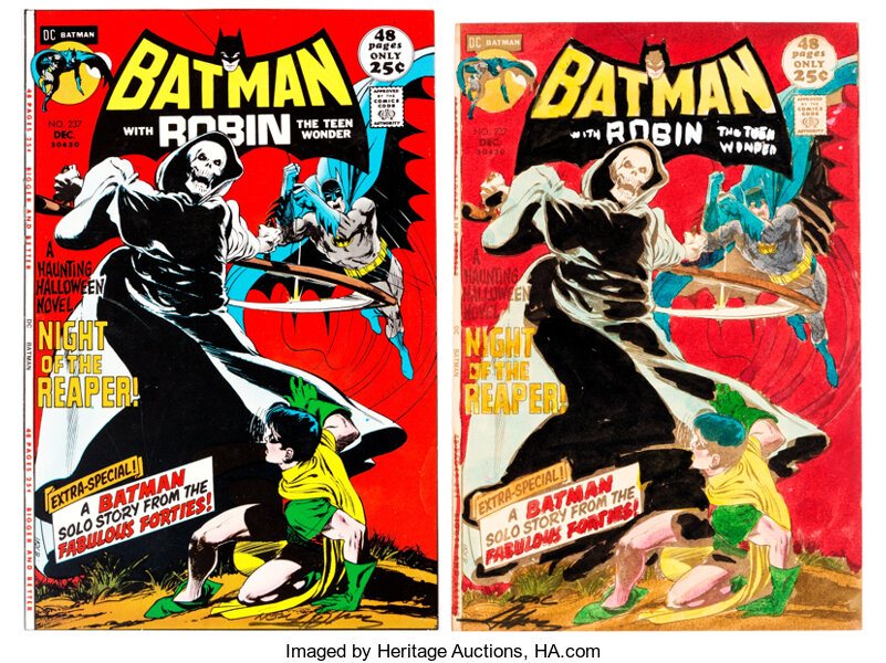 Batman #237 Cover Proof and Color Guide Signed by Neal Adams (DC, | Lot  #16118 | Heritage Auctions