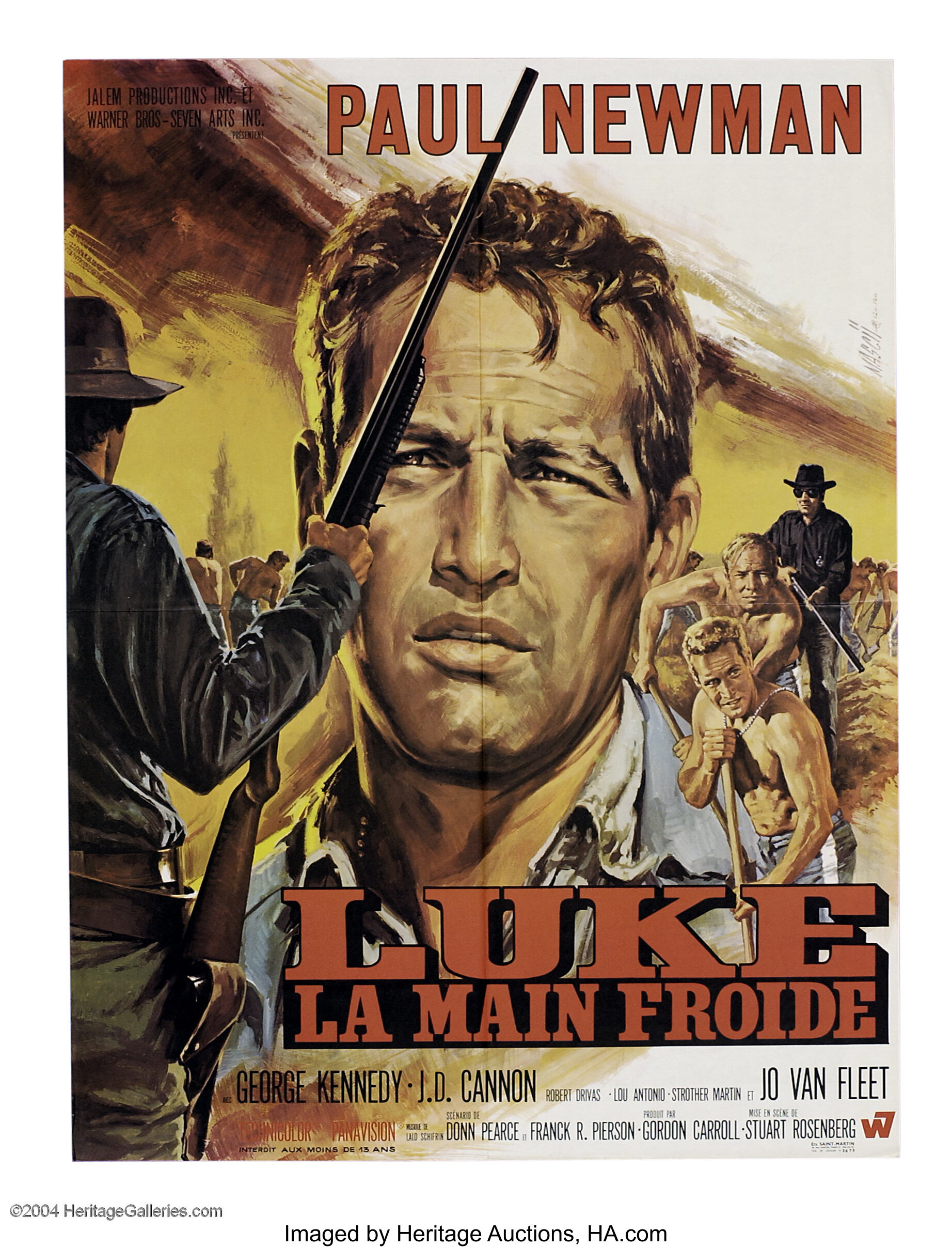 Cool Hand Luke (Warner Brothers, 1967).... Movie Posters Action | Lot ...