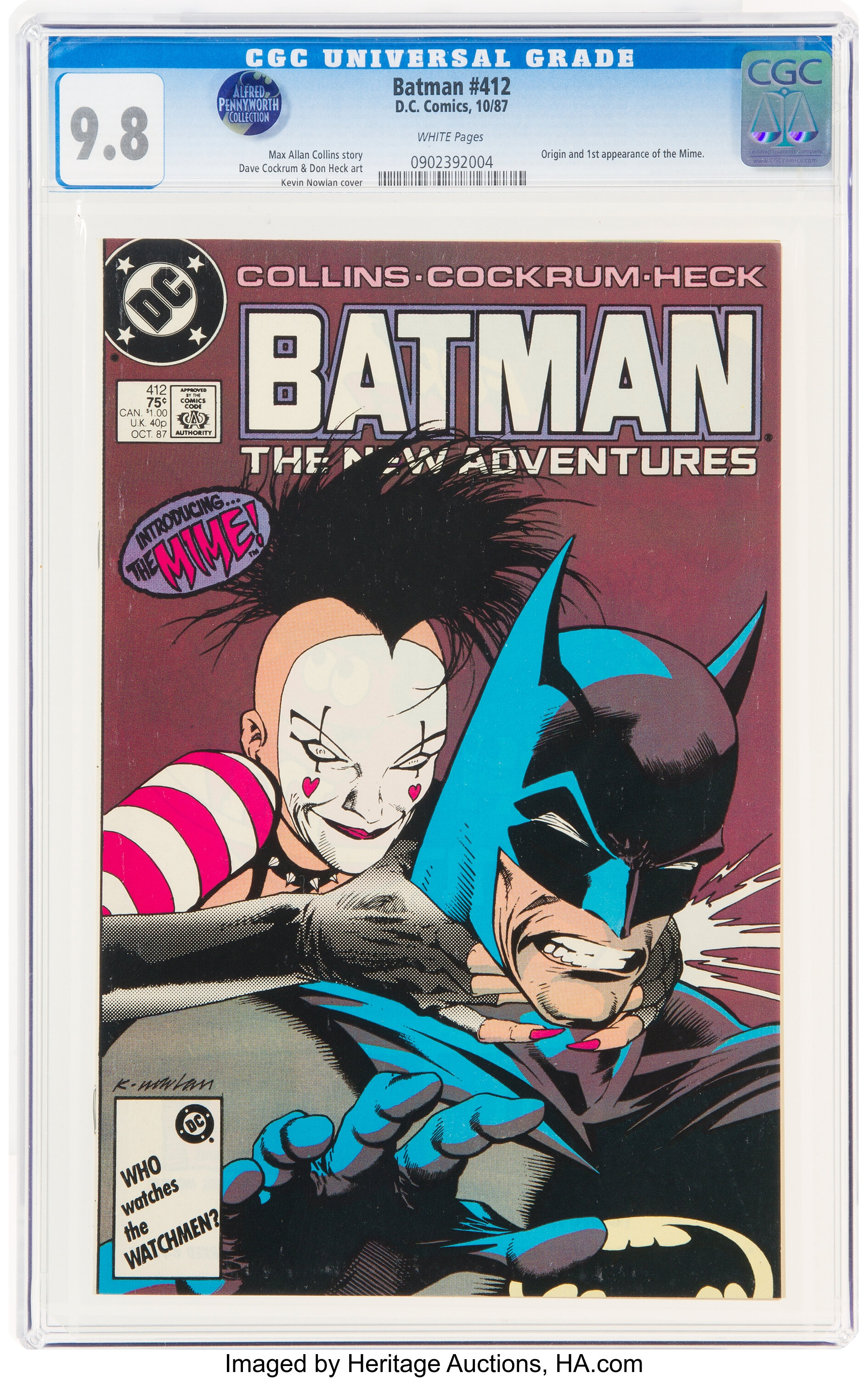 Batman #412 (DC, 1987) CGC NM/MT  White pages.... Modern Age | Lot  #13120 | Heritage Auctions