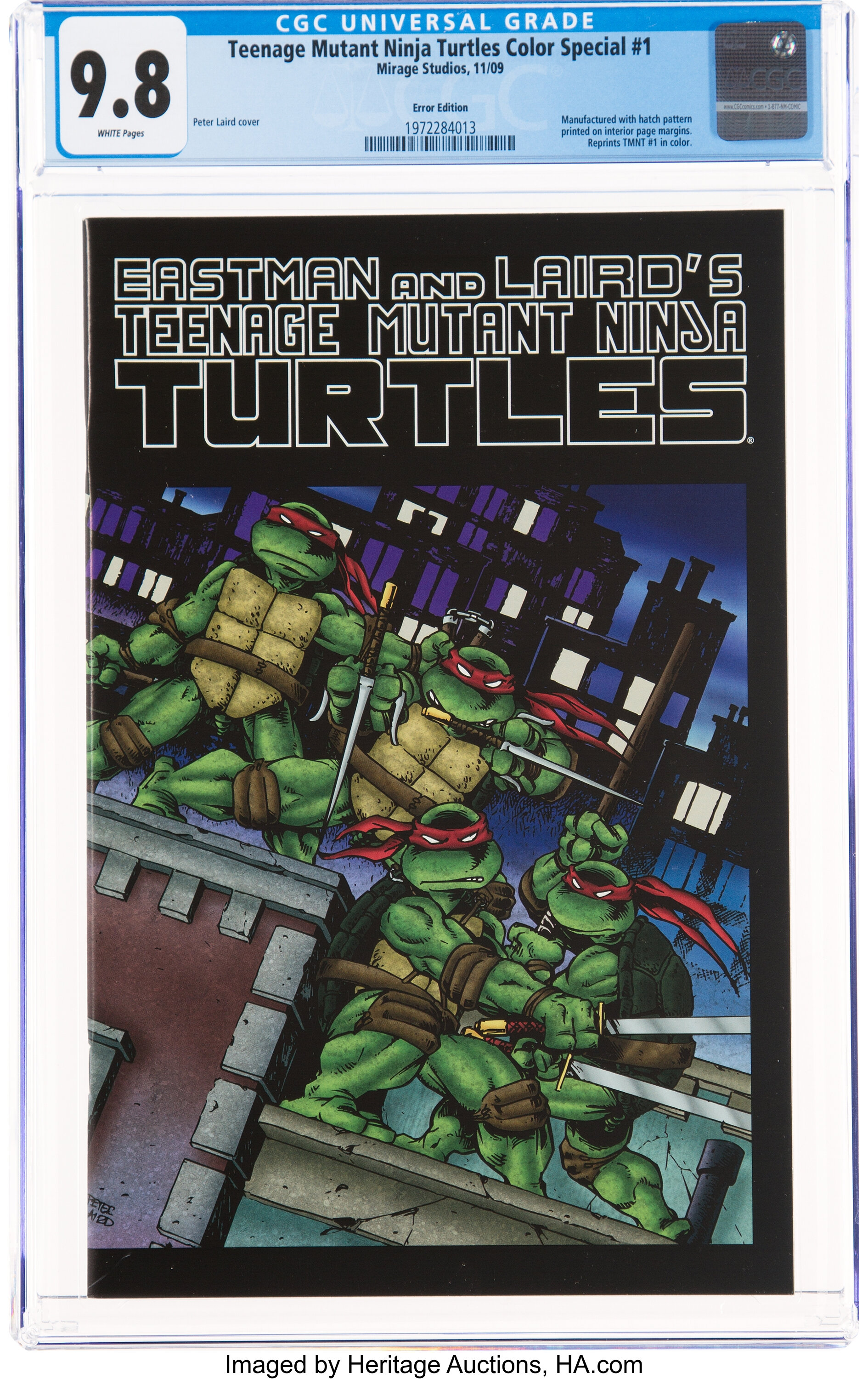 TEENAGE MUTANT NINJA TURTLES #4 CGC 9.4 WHITE PAGES