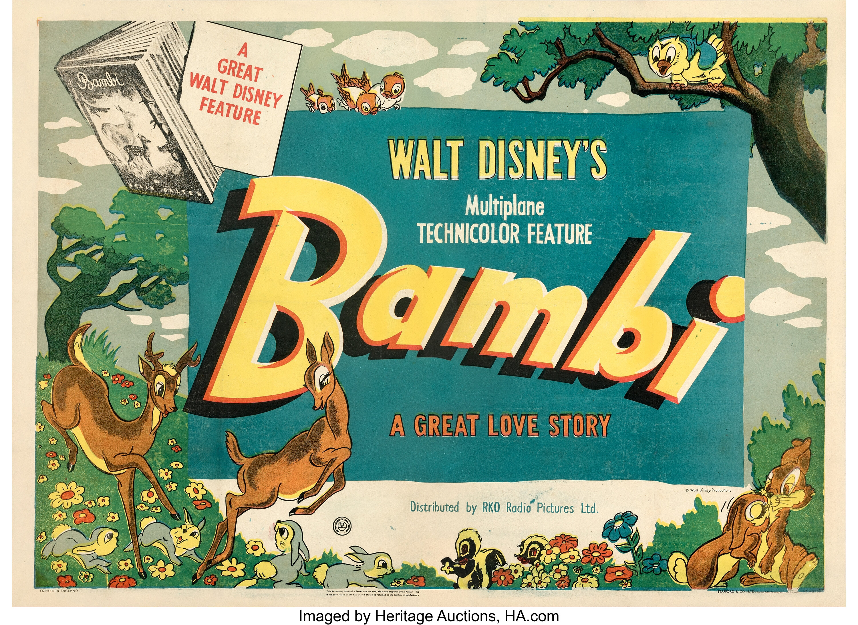 bambi movie poster 1942