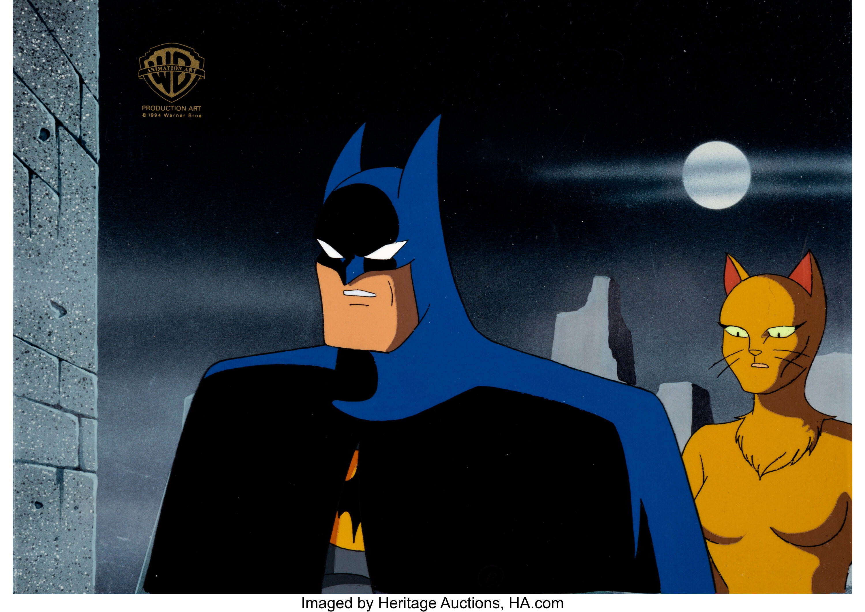 Batman: The Animated Series Batman and Catwoman Production Cel | Lot #11971  | Heritage Auctions