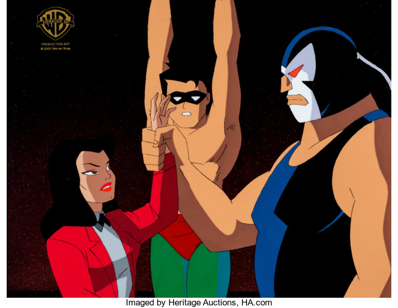 Batman: The Animated Series Candice, Robin and Bane Production Cel | Lot  #11975 | Heritage Auctions