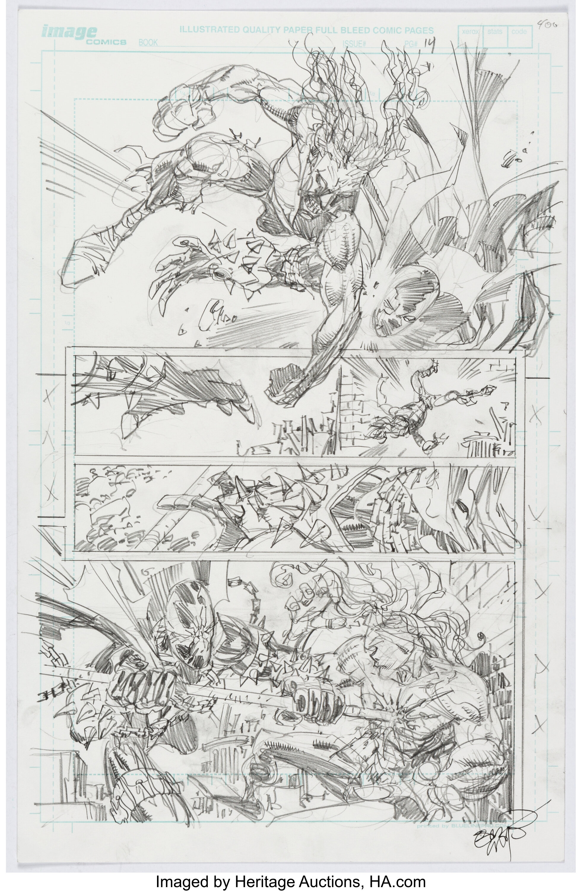 Erik Larsen Spawn #199 Story Page 14 Original Art (Image, 2010 ...