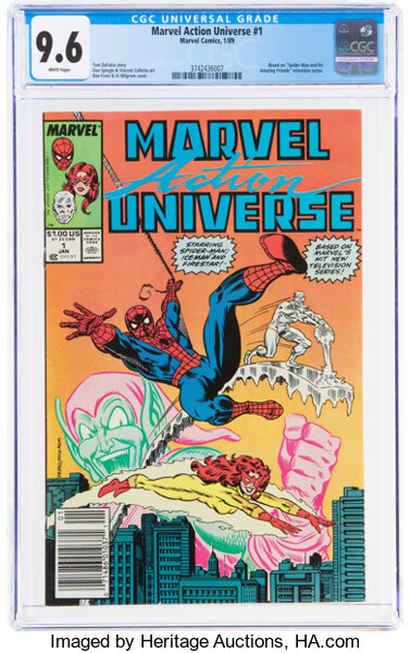 Modern Age (1980-Present):Superhero, Marvel Action Universe #1 (Marvel, 1989) CGC NM+ 9.6 White pages....