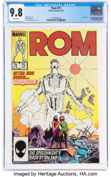 Modern Age (1980-Present):Superhero, Rom #75 (Marvel, 1986) CGC NM/MT 9.8 White pages....