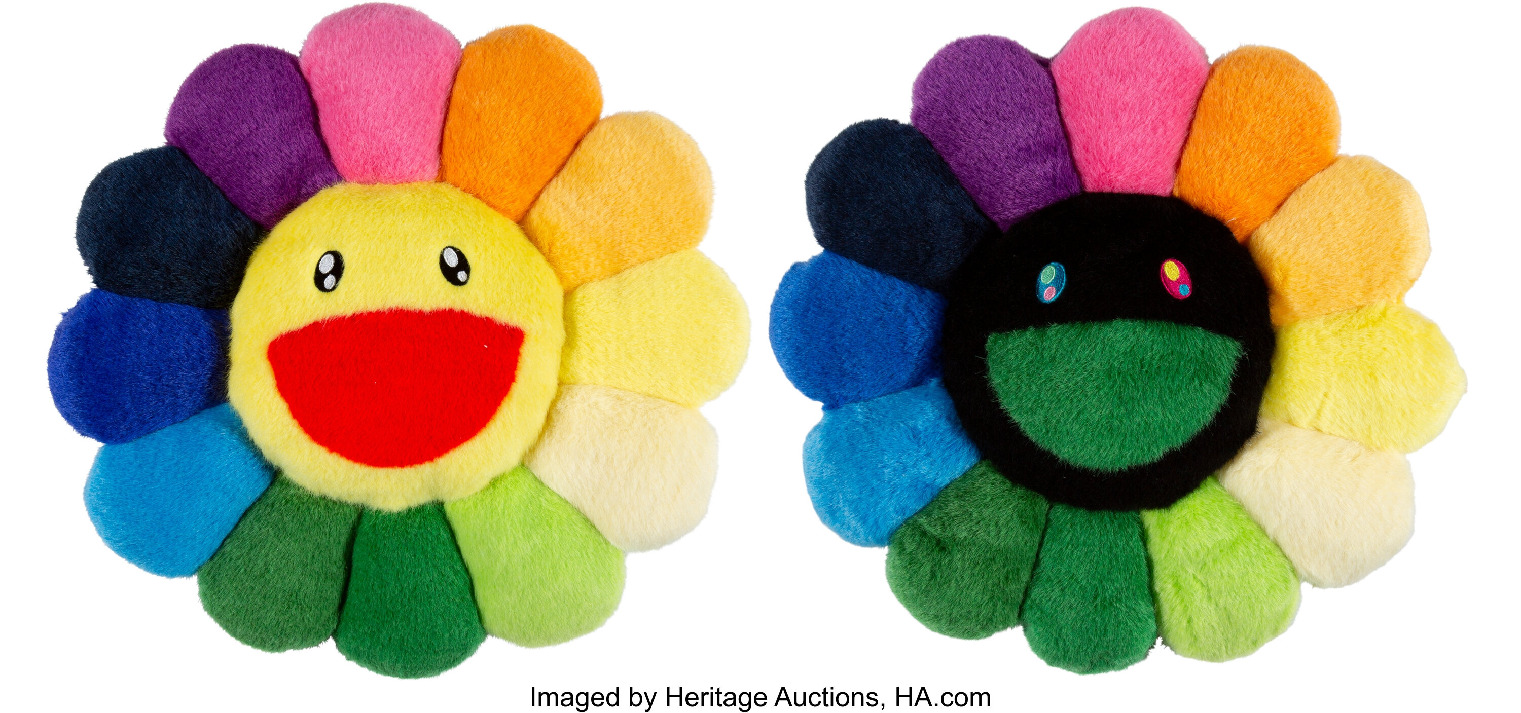 Takashi Murakami, 'Flower' (rainbow' Plush Cushion (2020)