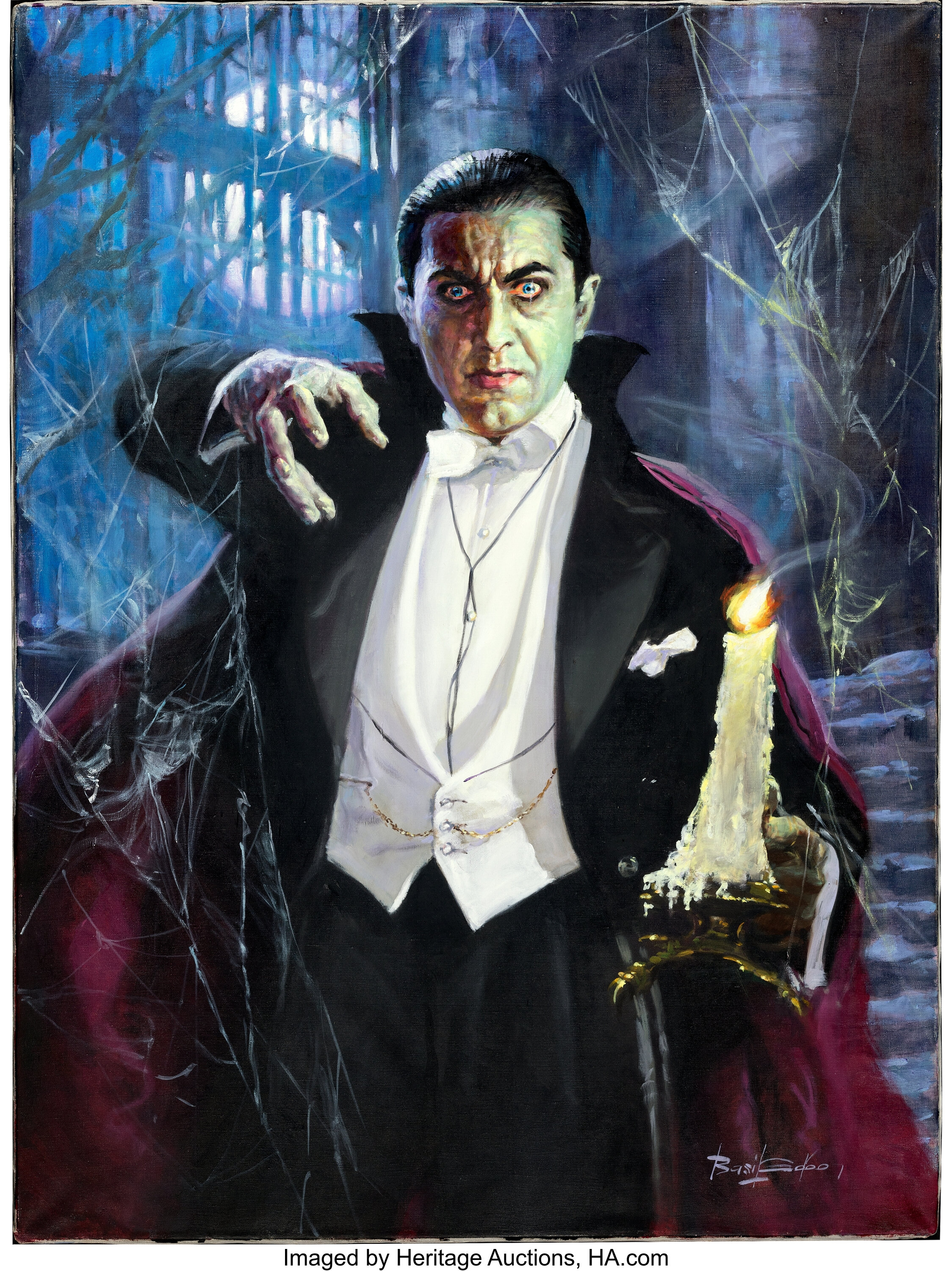 Dracula by Basil Gogos (2002). Mint. Signed Original Acrylic | Lot ...