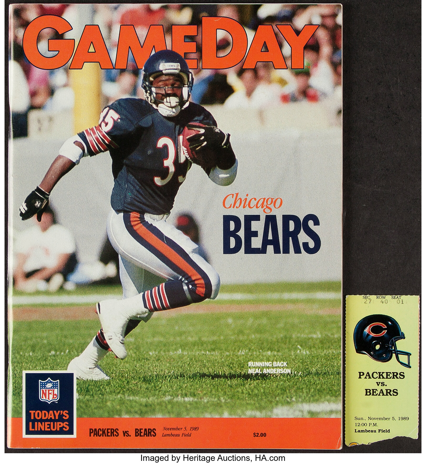 The ORIGINAL Instant Replay Game! (Bears vs. Packers 1989, Week 9) 