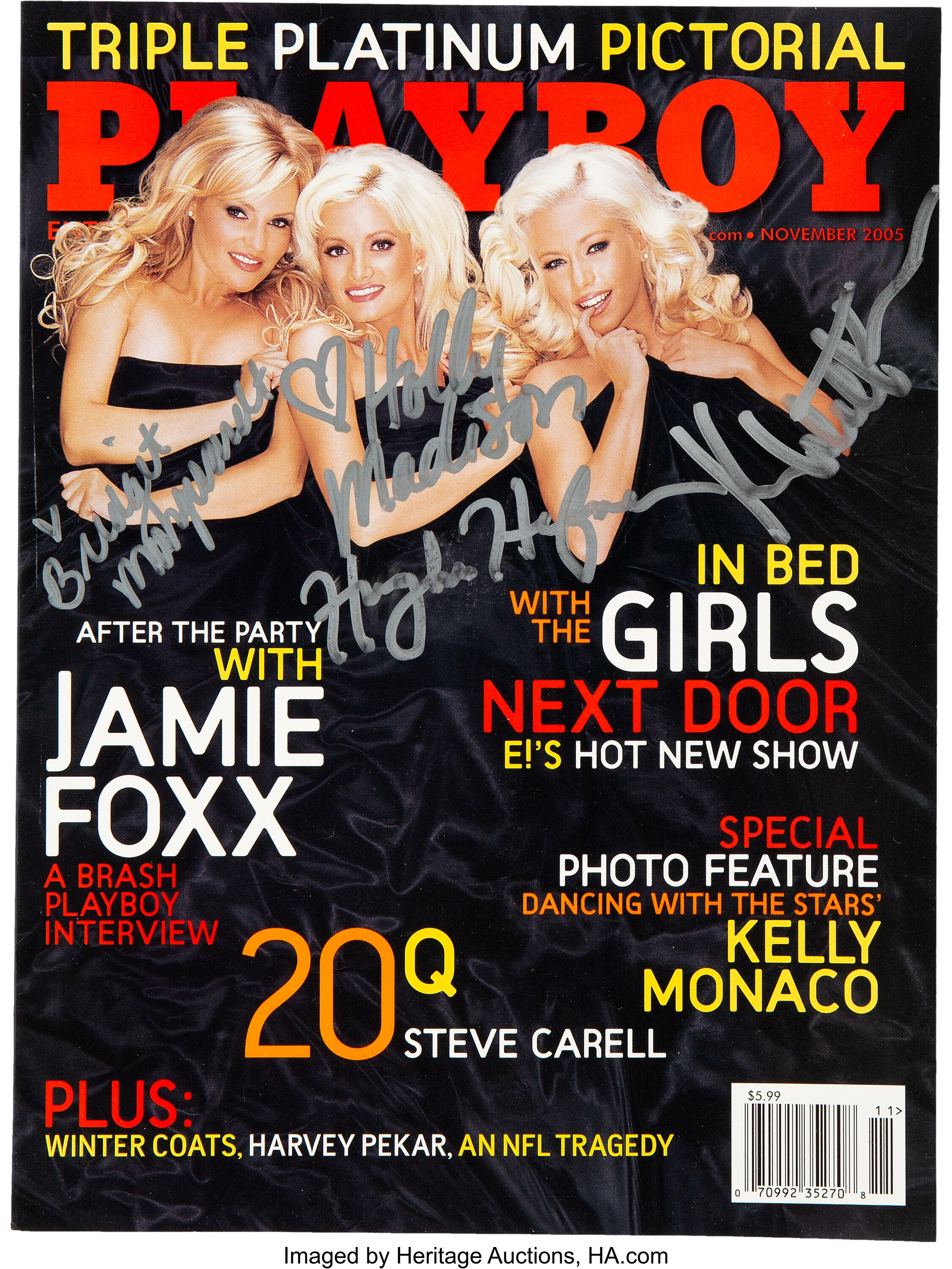 Kendra Wilkinson Holly Madison Bridget Marquardt Hugh Hefner Playboy 8x10  Photo