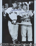 Lot Detail - MICKEY MANTLE AND TED WILLIAMS PAIR OF AUTOGRAPHED BASEBALL  CARDS