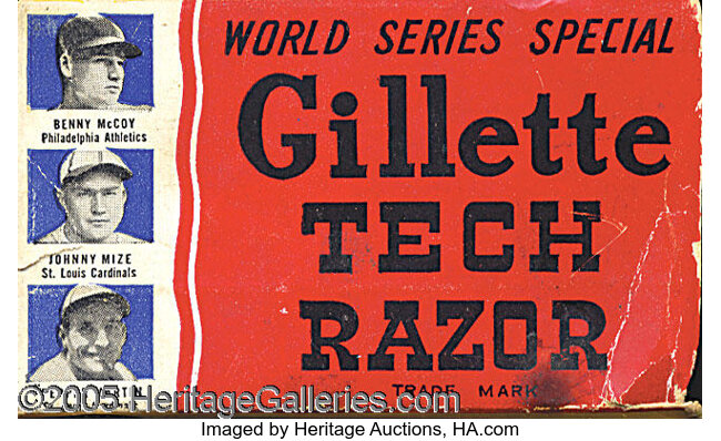 Gillette Tech Razor Box Through The History Of The Game Ball P Lot 3260 Heritage Auctions