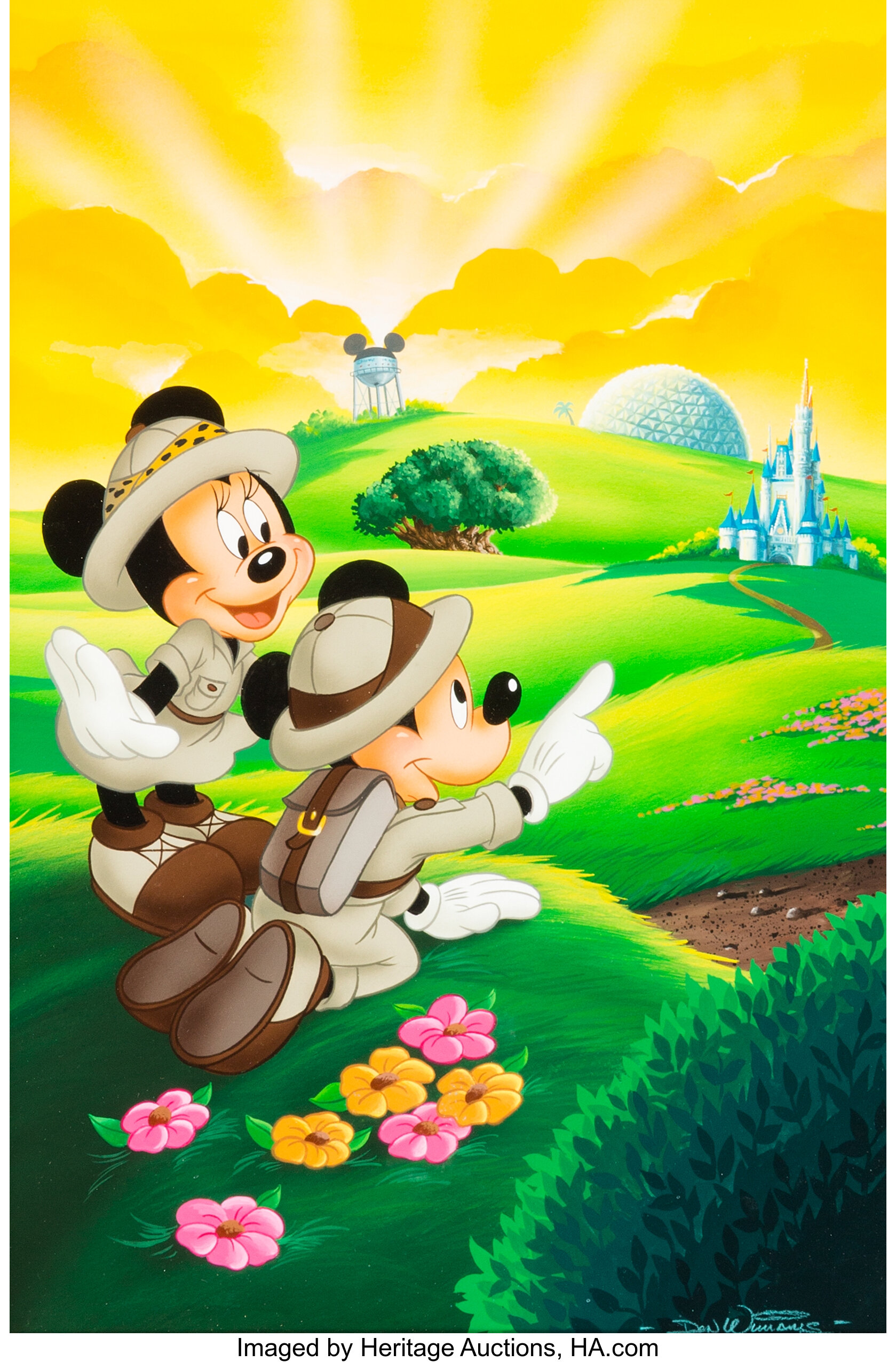 Minnie & Mickey - An Original Painting by Gary McNamara