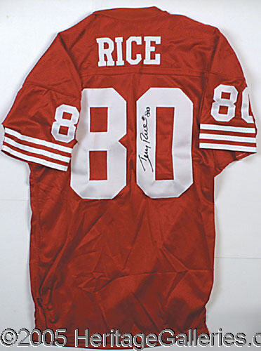 Jerry rice on sale jersey autographed