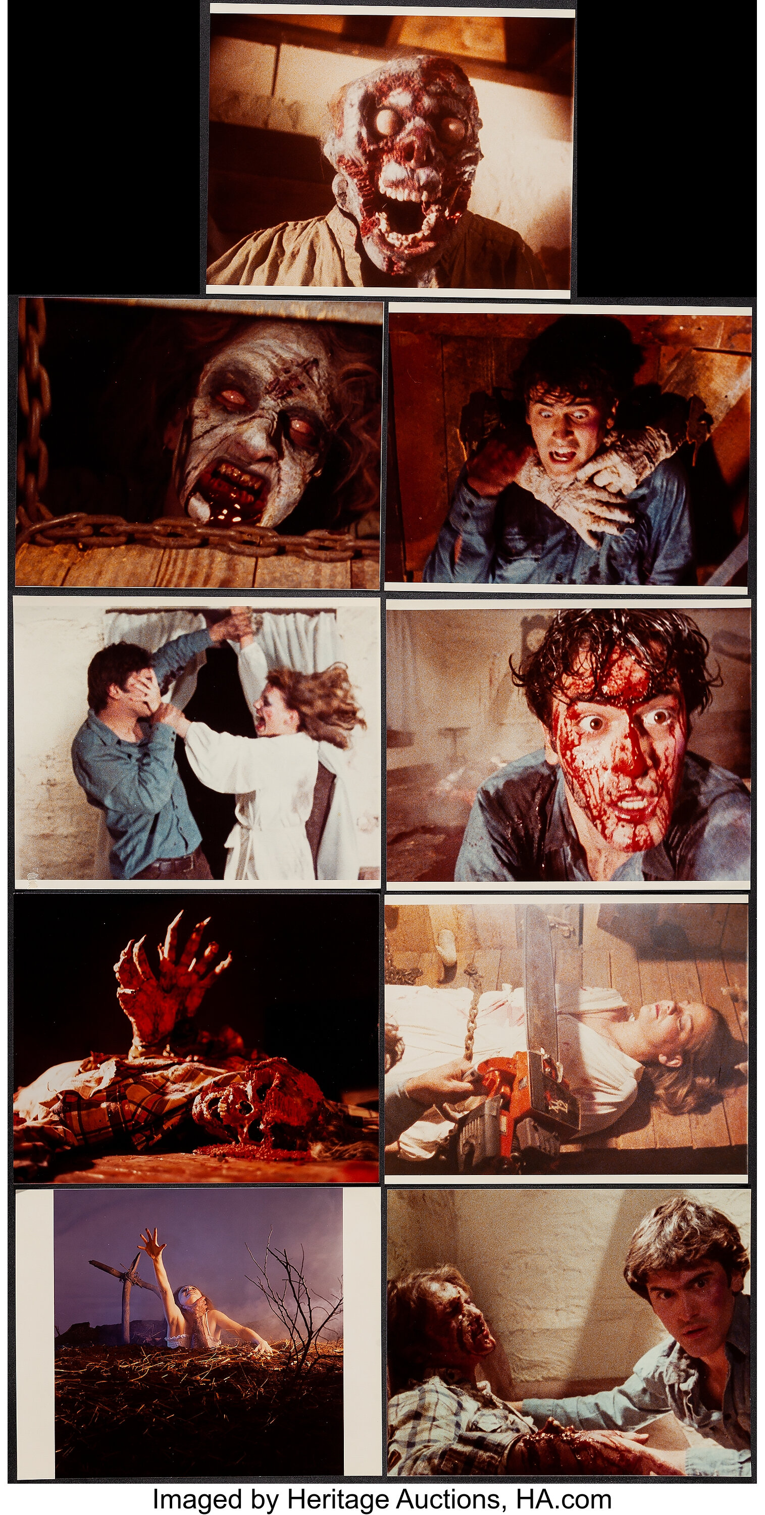 The Evil Dead (New Line, 1981). Fine/Very Fine. Mini Lobby Cards, Lot  #54150