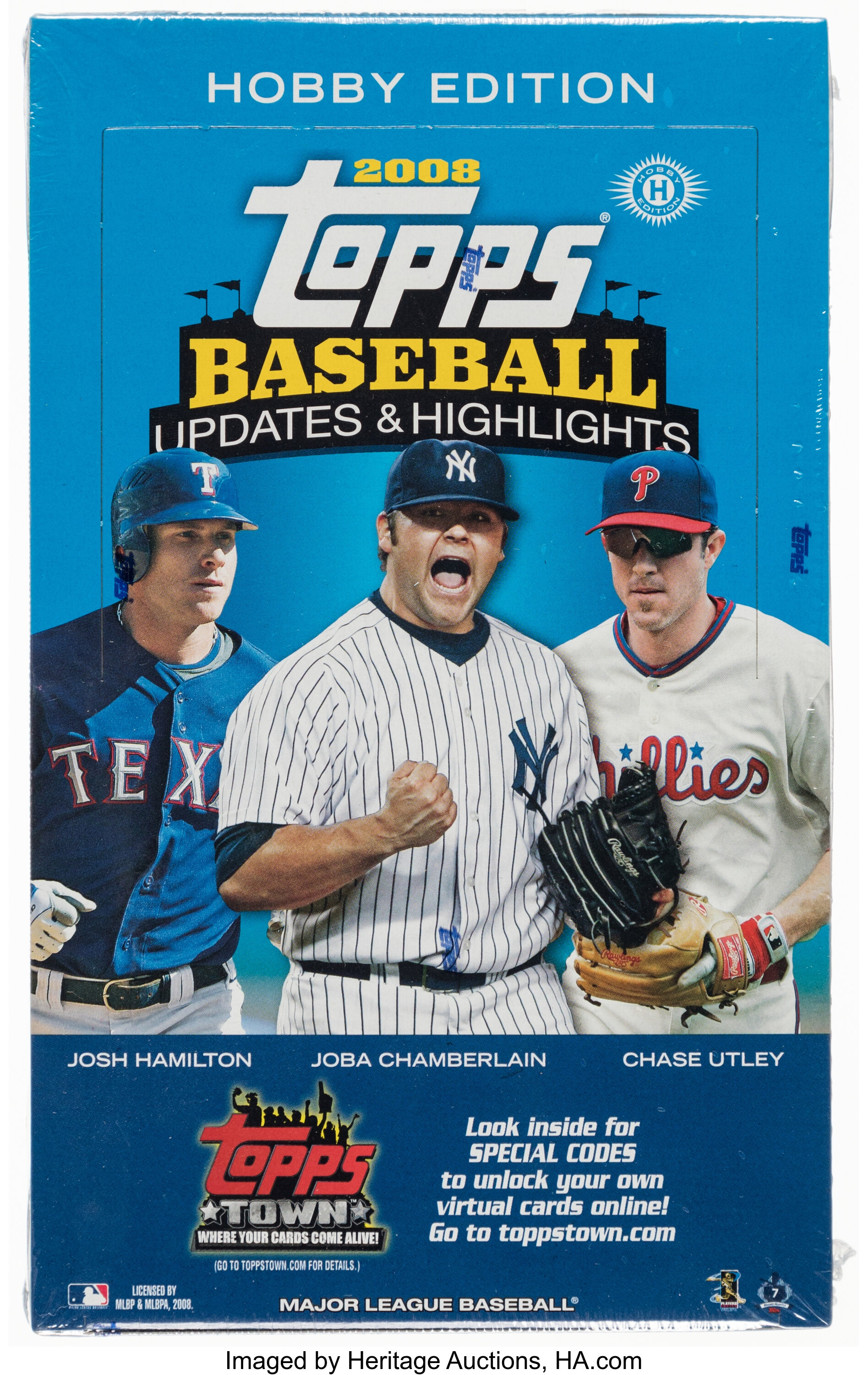 2008 Topps Update Baseball Hobby Box With 36 Unopened Packs