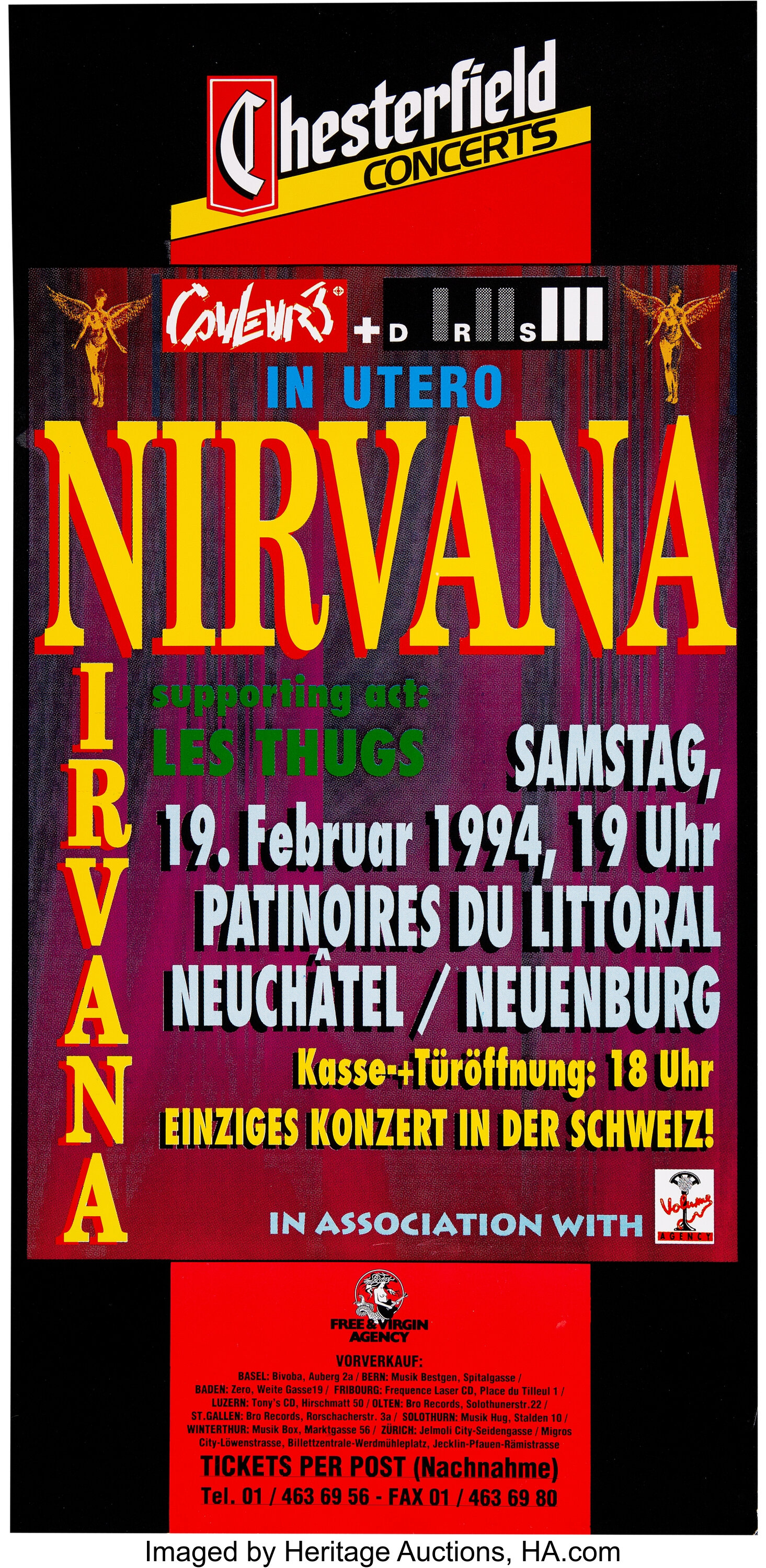 Nirvana Concert Poster (1994)