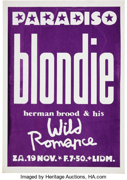 Blondie 1977 Paradiso, Amsterdam Plastic Letters Tour Concert