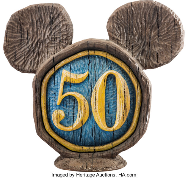 Disneyland 50th Anniversary Hidden Mickey Icon Prop Enchanted Tiki