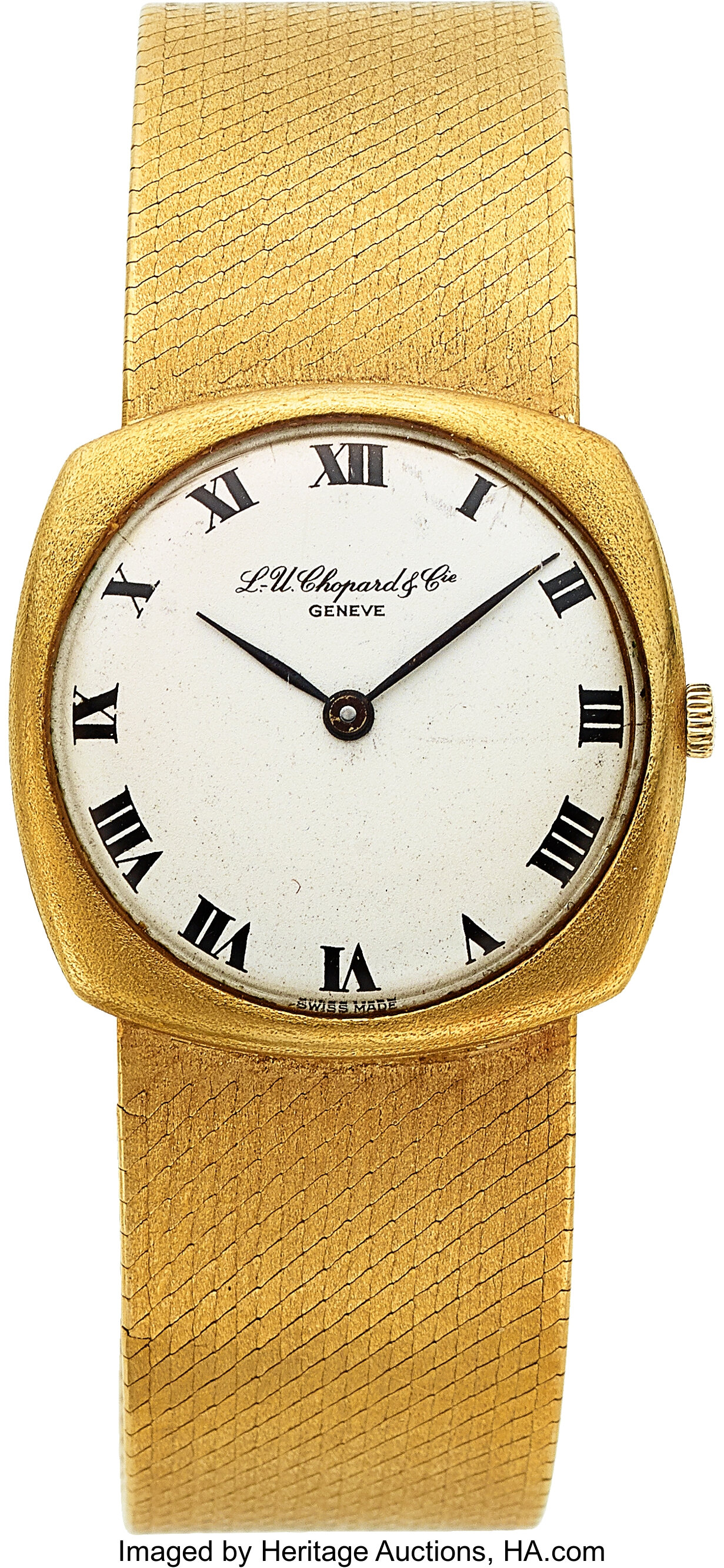 L.U. Chopard Cie Geneve Fine 18k Gold Wristwatch. Lot