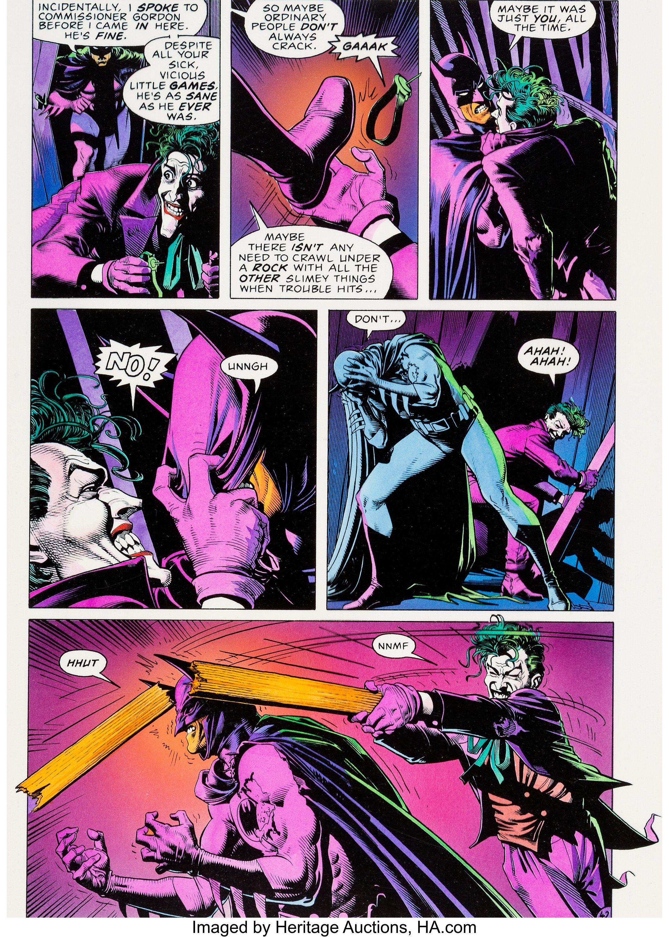 John Higgins Batman: The Killing Joke #nn Story Page 37 Color | Lot #95313  | Heritage Auctions