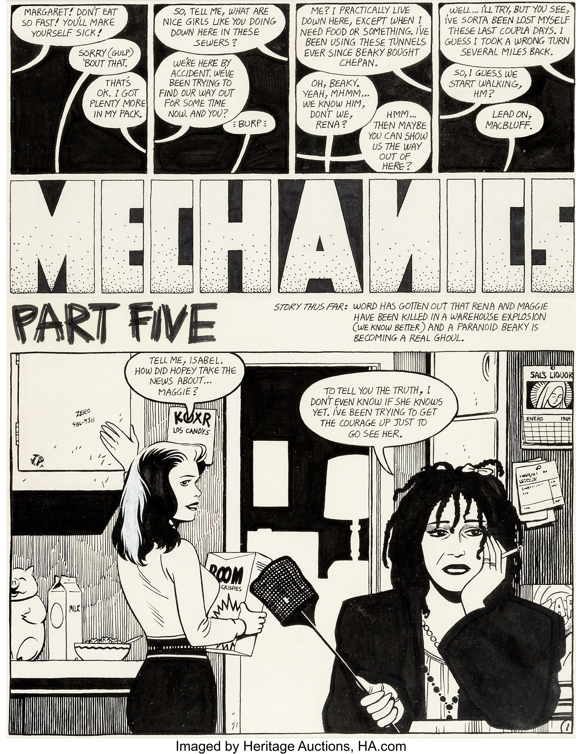 Jaime Hernandez Love and Rockets #1 Story Page 1 First Appearance