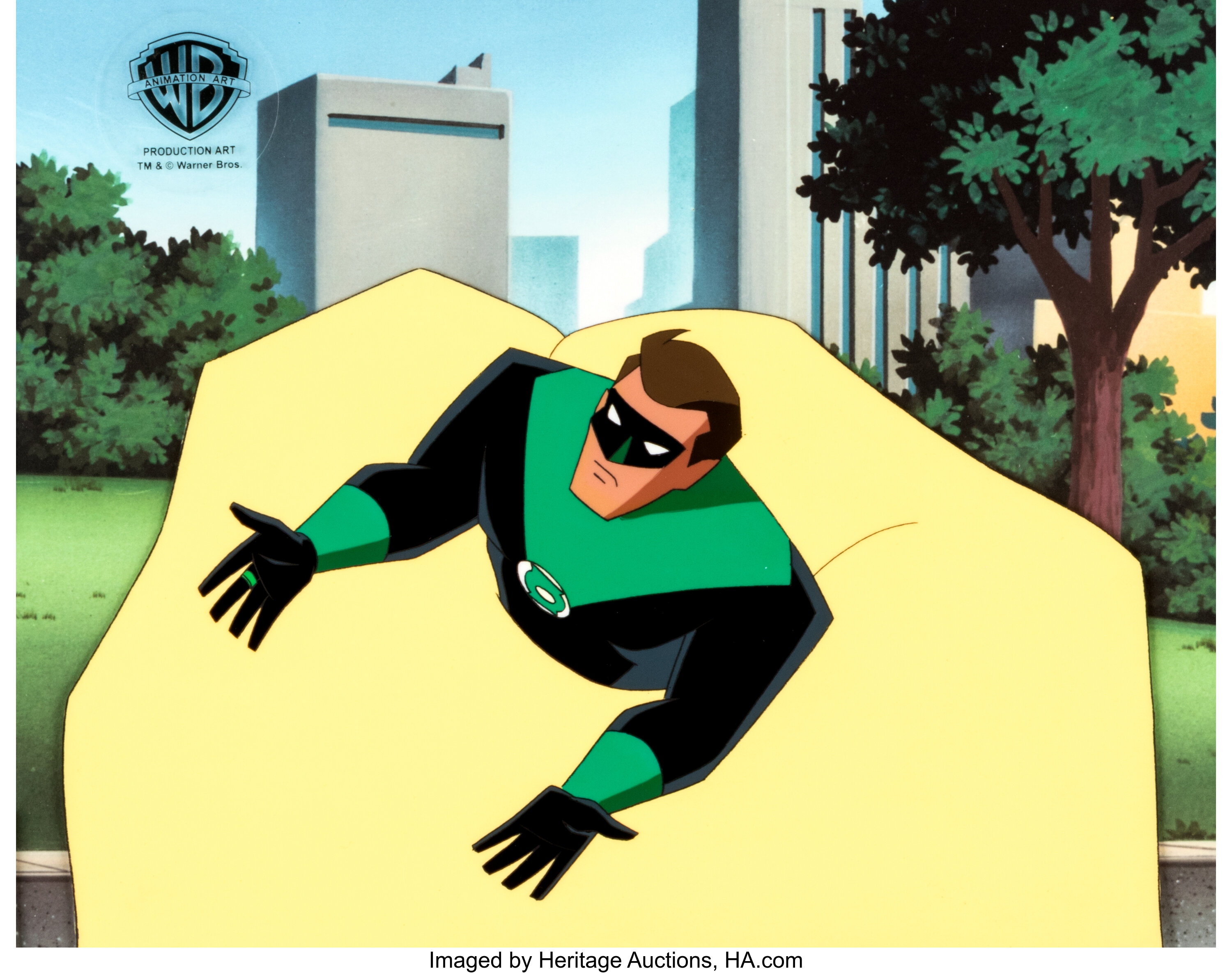 Superman The Animated Series Green Lantern Production Cel (Warner