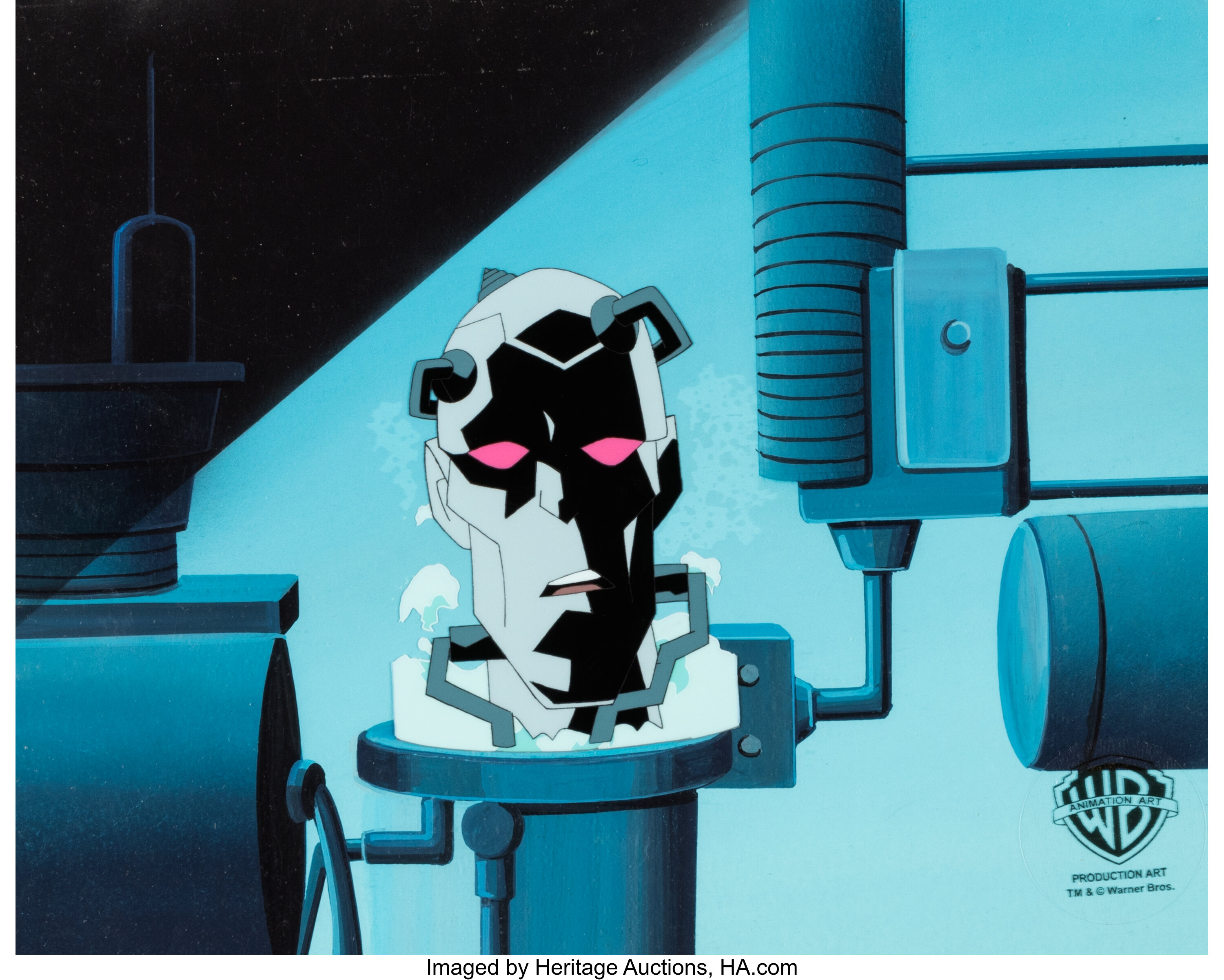 Batman Beyond Mr. Freeze Production Cel with Key Master Background | Lot  #15953 | Heritage Auctions