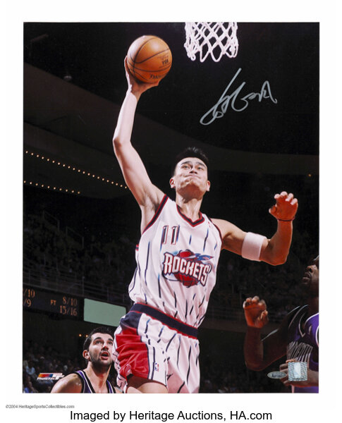 Yao Ming Autographed Memorabilia  Signed Photo, Jersey, Collectibles &  Merchandise