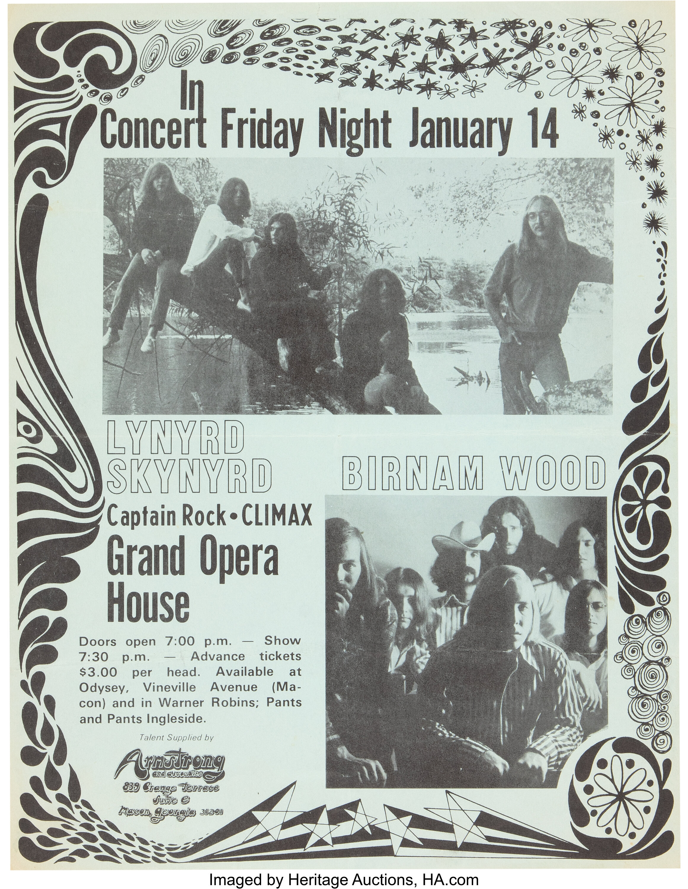 lynyrd skynyrd tour dates 1972