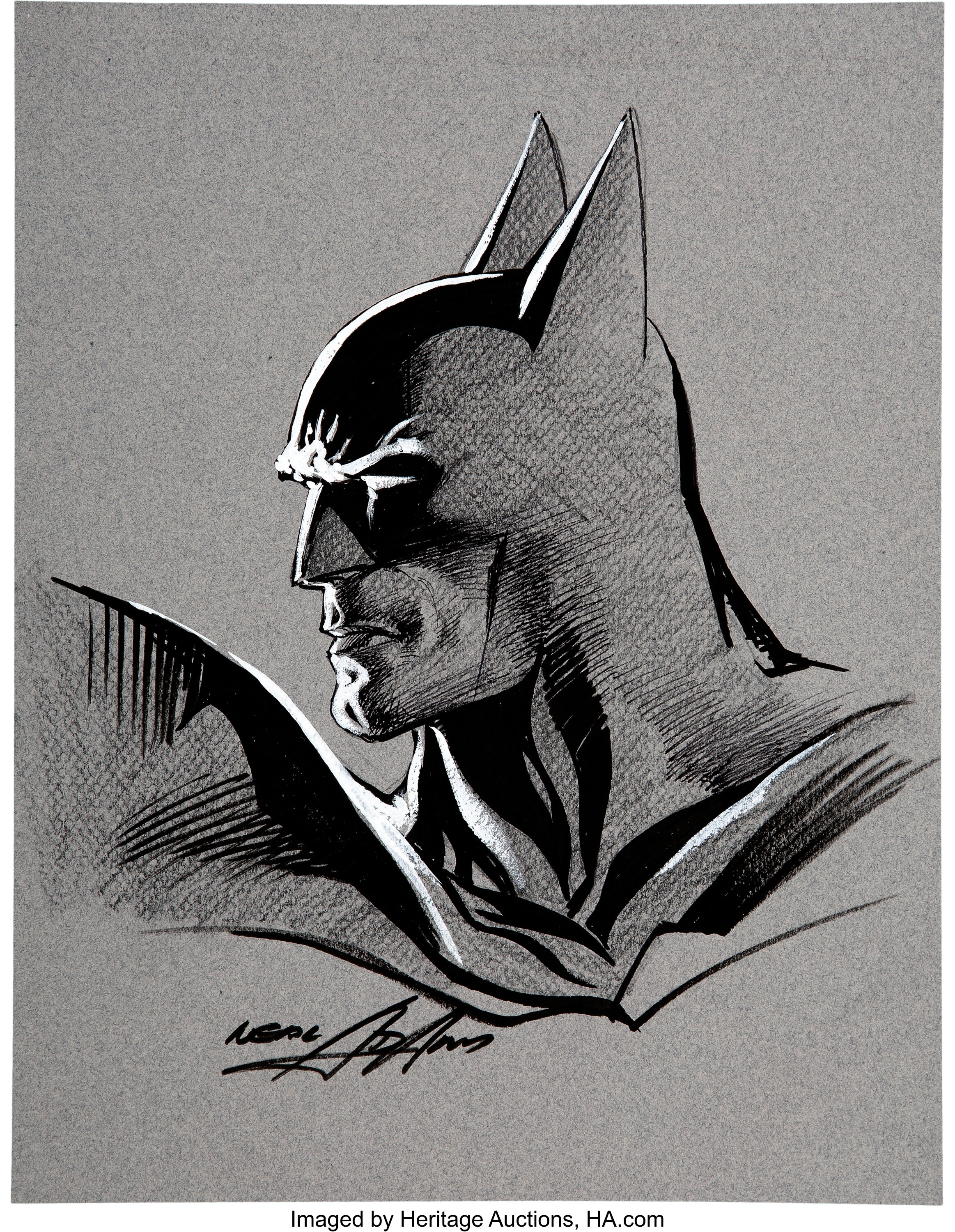 neal adams batman sketch