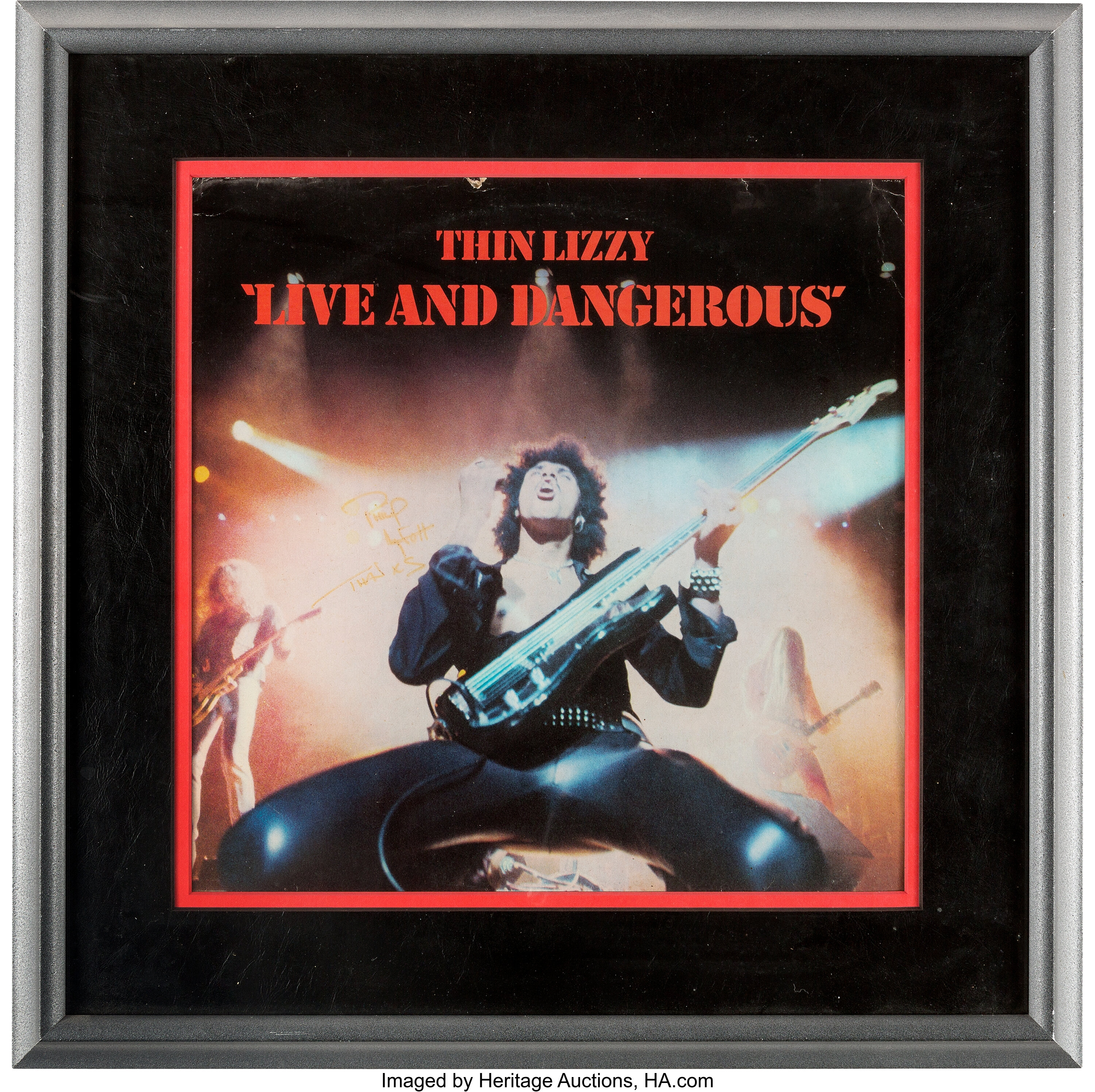 Phil Lynott Signed Thin Lizzy Live and Dangerous Vinyl LP | Lot